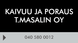 Kaivuu ja Poraus T.Masalin Oy logo